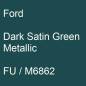 Preview: Ford, Dark Satin Green Metallic, FU / M6862.